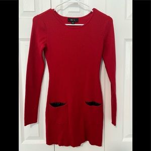 Red Sweater Dress